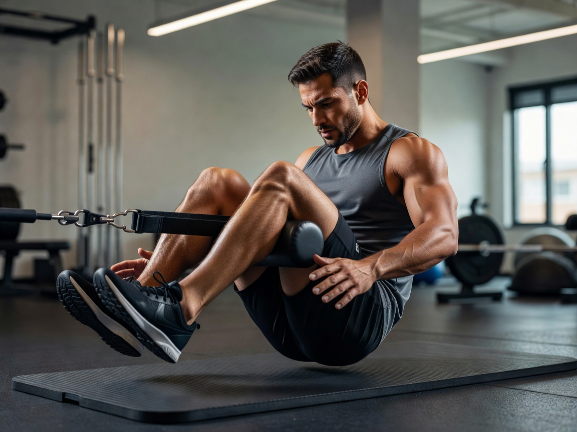 Athlete performing eccentric Nordic hamstring curls for posterior chain injury prevention