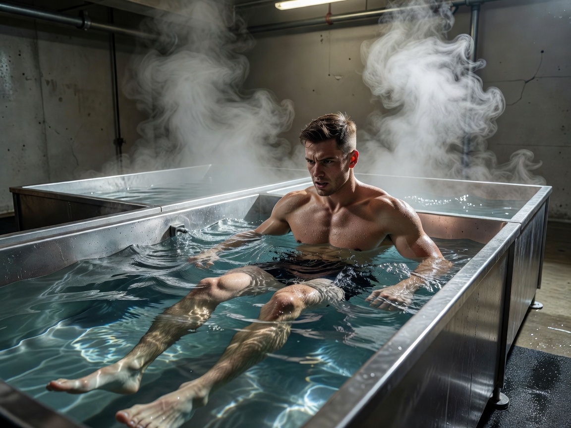 Recovery contrast therapy cold water athlete recovery session